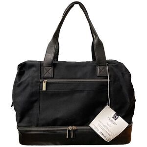 Black - Member's Mark Mini Canvas Weekender Travel Bag with Removable Shoulder S